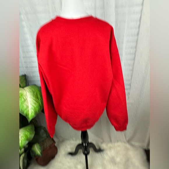 Vintage Retro 90s Don't Hate on My Christmas Music Oversized Sweatshirt Large - Picture 4 of 6